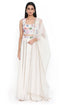 Off White Embroidered Choli With Sharara And Dupatta