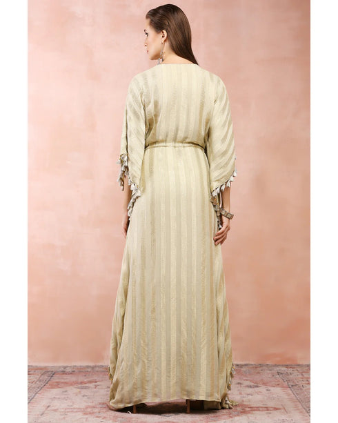 Mint Embroidered Kaftan