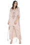 Stone Embroidered High Low Kaftan With Jogger Pant