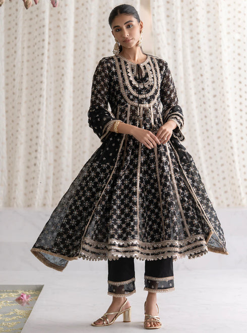 Rasiya Anarkali Kurta with Rasiya Pants