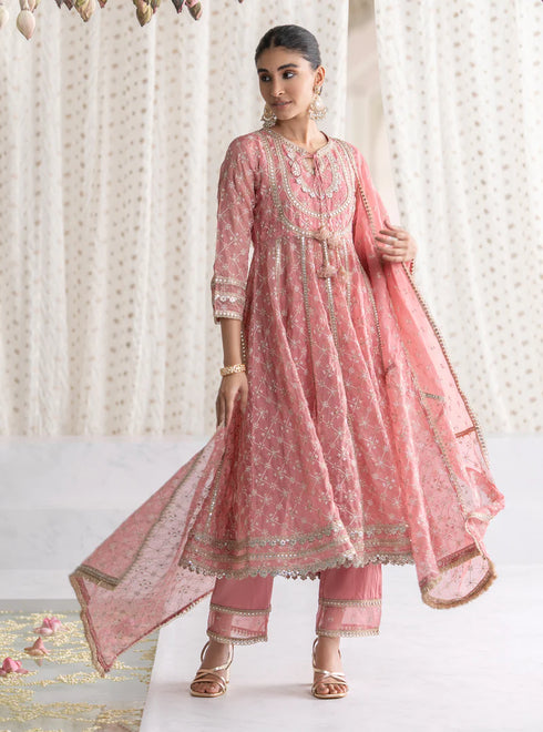 Rasiya Anarkali Kurta with Rasiya Pants