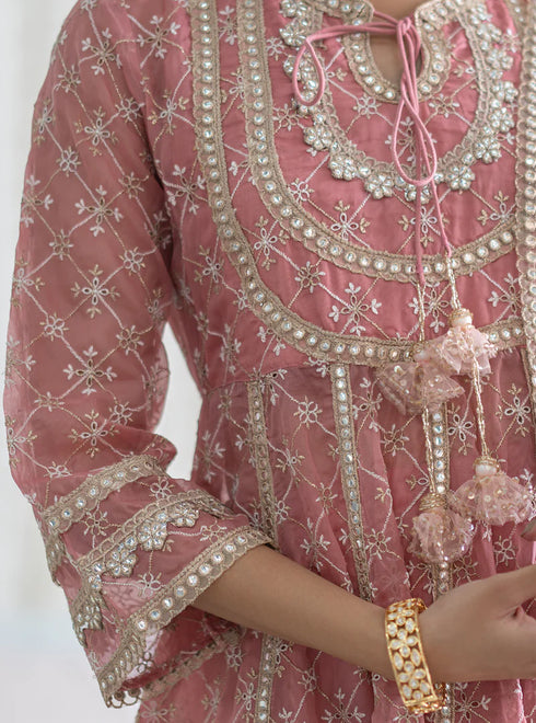 Rasiya Anarkali Kurta with Rasiya Pants