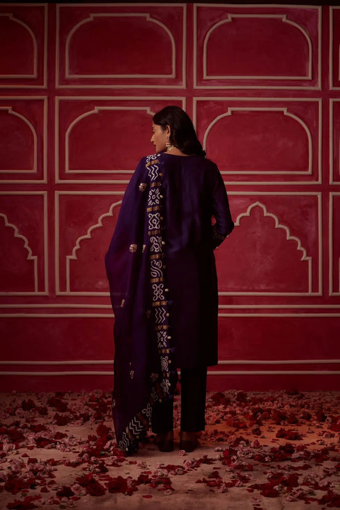 Gharchola Saarang Kurta Set