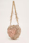 Isa Beaded Heart Clutch – Multi Blush