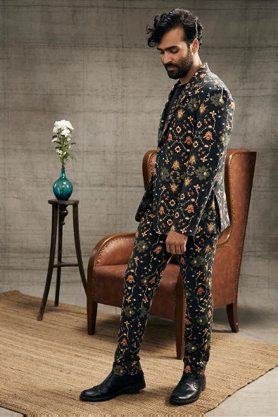 Zahra Printed Blazer Set