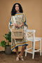 Bird And Tile Printed Kaftan Dress