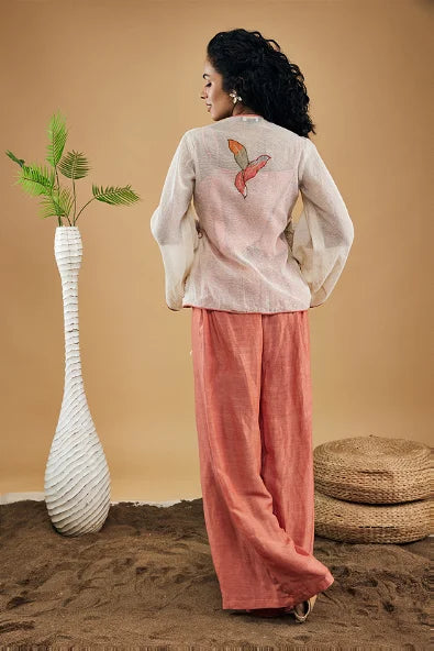 Conversational Patchwork Top And Pants