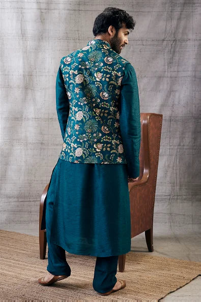 Mehr Printed Bundi With Kurta Set