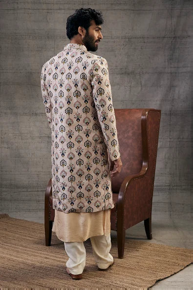 Sarouk Printed Sherwani Set
