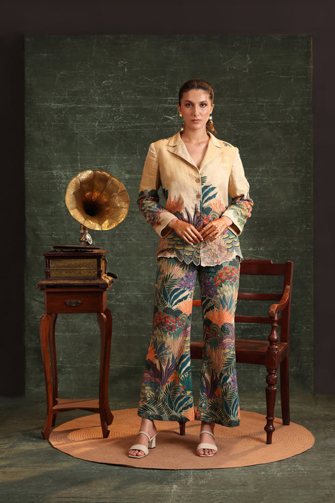 Kaira Embroidered Blazer Set