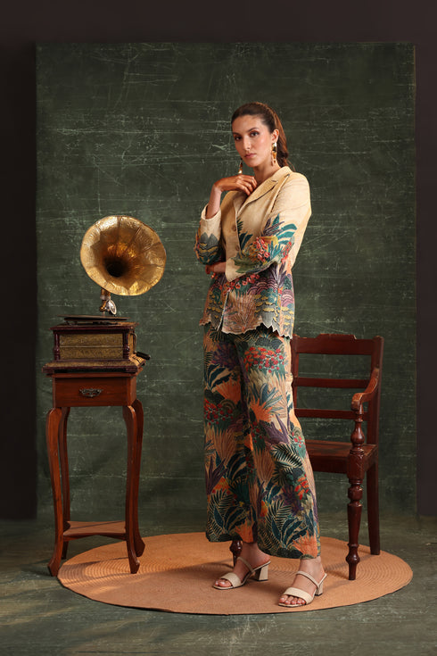 Kaira Embroidered Blazer Set