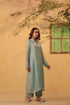 Vaayu Light Blue Collar Kurta Set