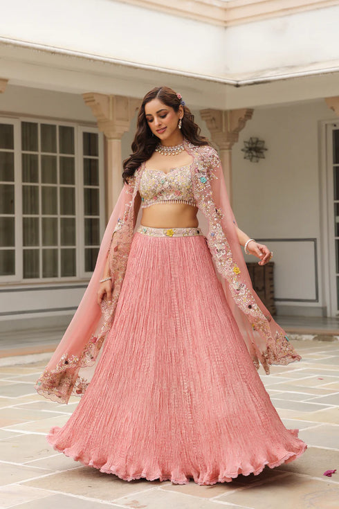 Gulzar Cape Lehenga Set