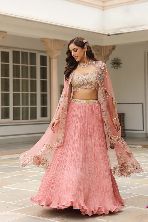 Gulzar Cape Lehenga Set