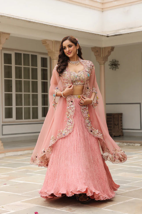 Gulzar Cape Lehenga Set