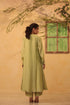 Vaayu Green Jacket Style Kurta Set