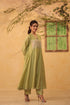 Vaayu Green Jacket Style Kurta Set