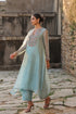 Vaayu Light Blue Heavy Neck Kurta Set
