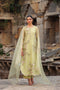Vaayu Green Multicolor Jaal Kurta Set