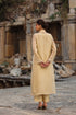 Vaayu Beige Heavy Jacket Kurta Set