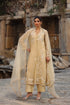 Vaayu Beige Heavy Jacket Kurta Set