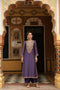Ahista Purple Printed Pakhi Yoke Heavy Straight Kurta Set