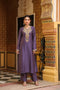 Ahista Purple Printed Pakhi Yoke Straight Kurta Set