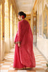Ahista Pink Printed Angrakha Sharara Set