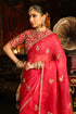 Ahista Dark Pink Gota Patti Saree Set