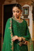 Ahista Green Mayur Applique Long Kurta Set With Heavy Dupatta