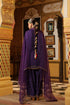 Ahista Purple Mayur Applique Short Kurta Set
