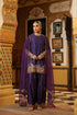 Ahista Purple Mayur Applique Short Kurta Set