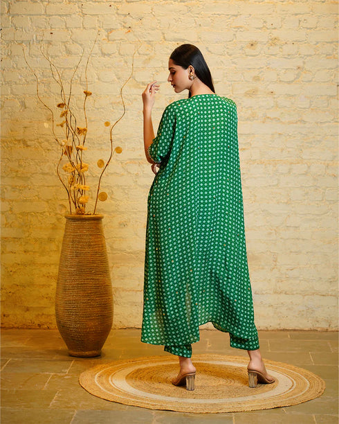 Tarana Bandhani Green