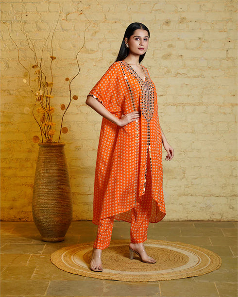 Tarana Bandhani Orange