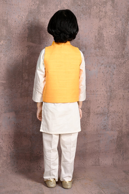 Hot Air Balloon Motif Nehru Jacket with Kurta & Pant Set