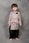 Kani Print Nehru Jacket With Matching Kurta & Pathani Salwaar Set