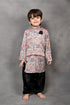Kani Print Nehru Jacket With Matching Kurta & Pathani Salwaar Set