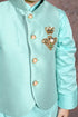 Hand Embroidered Royal Bee Motif Nehru Jacket with Kurta & Pant Set