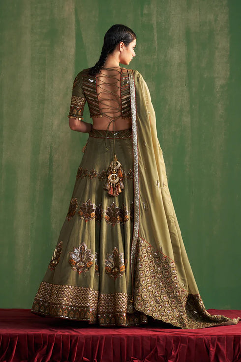 Vatika Green Lehenga Set