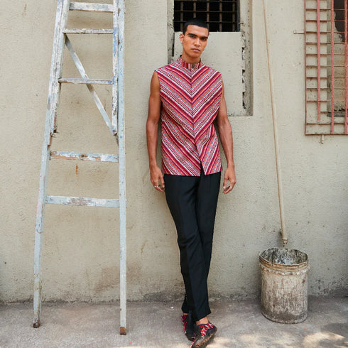 Bohemian Stripe Print Bundi