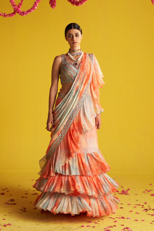 Sakshi Multi Color Saree Set