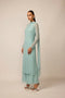 Powder Blue Pearl Drop Kurta Set