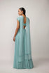Powder Blue Geogette Skirt Set