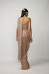 Bronze Rosé Draped Saree Set