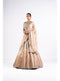 Beige Mirror Seam Lehenga With Mirror Blouse
