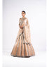 Beige Mirror Seam Lehenga With Mirror Blouse