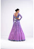 Mauve Linear Drop Lehenga Set