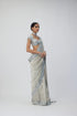 Silver Shimmer Organza saree set