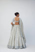 Silver Shimmer Organza Lehenga Set
