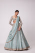 Powder Blue Linear Embroidered Lehenga Set